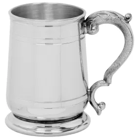 1 Pint* Pewter Beer Mug Tankard With Elegant Handle