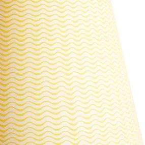 16cm empire shade in sunshine ripples hand painted card