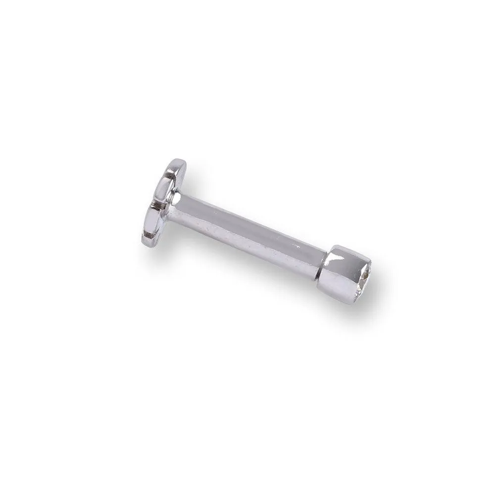 18ct Gold Diamond Screw Back Nose Stud with Bezel (Rub Over) Setting MCS2513 MCS2514 MCS2515