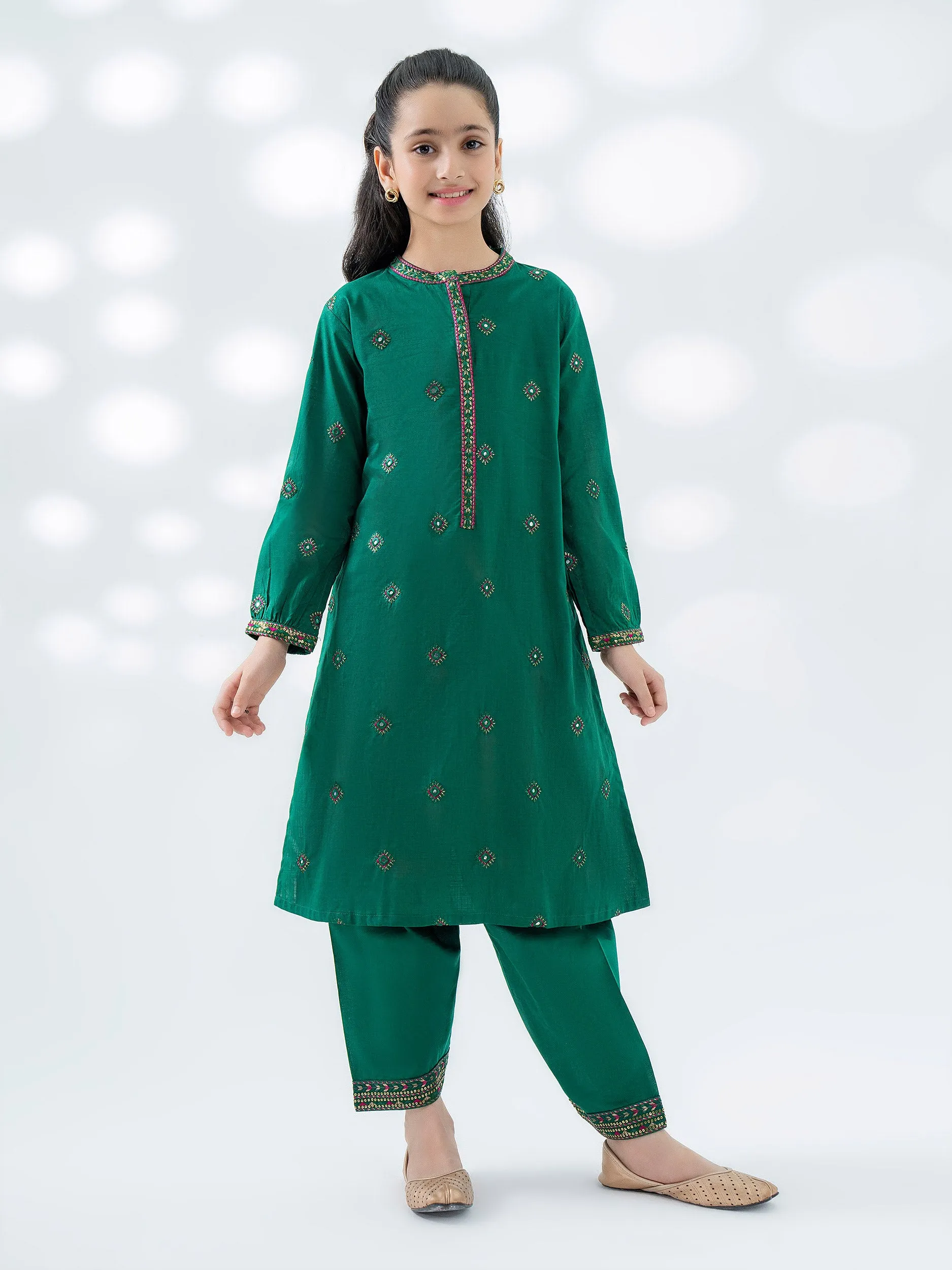 2 Piece Lawn Suit-Embroidered