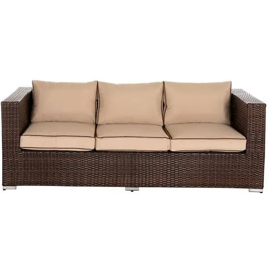 3 Seat Rattan Garden Sofa