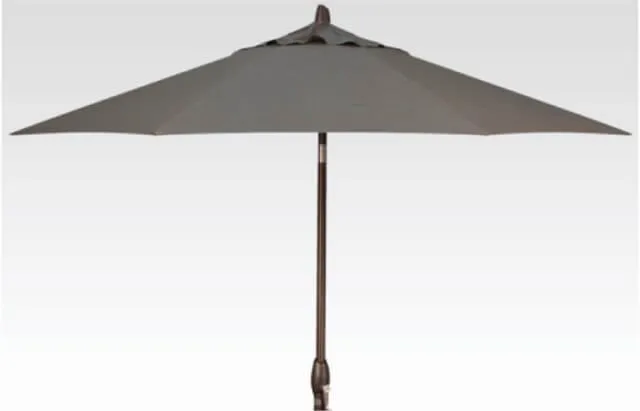 9ft Auto Tilt Umbrella - Harper Putty Stripe