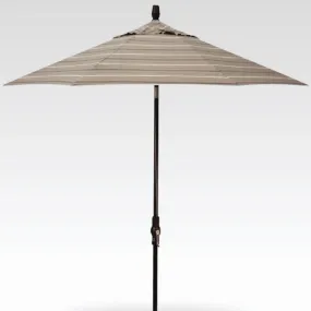 9ft Auto Tilt Umbrella - Harper Putty Stripe