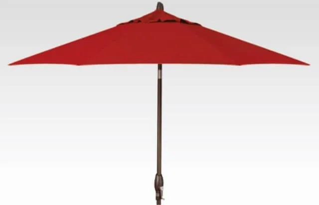 9ft Auto Tilt Umbrella - Harper Putty Stripe