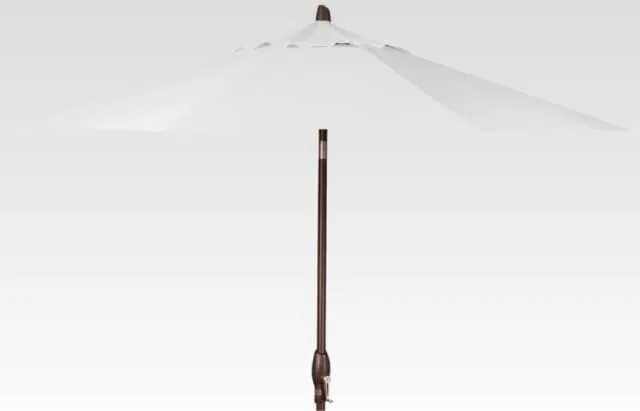 9ft Auto Tilt Umbrella - Harper Putty Stripe