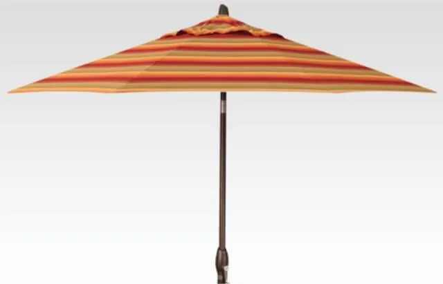 9ft Auto Tilt Umbrella - Harper Putty Stripe