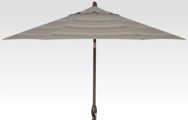 9ft Auto Tilt Umbrella - Harper Putty Stripe