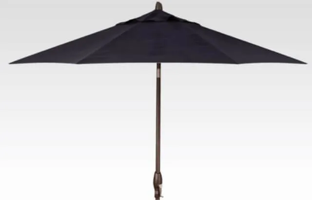 9ft Auto Tilt Umbrella - Harper Putty Stripe