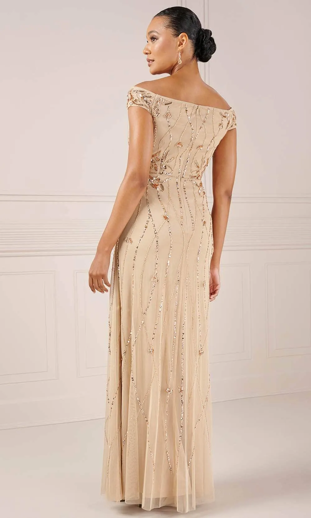 Adrianna Papell Platinum 40435 - Beaded Evening Dress