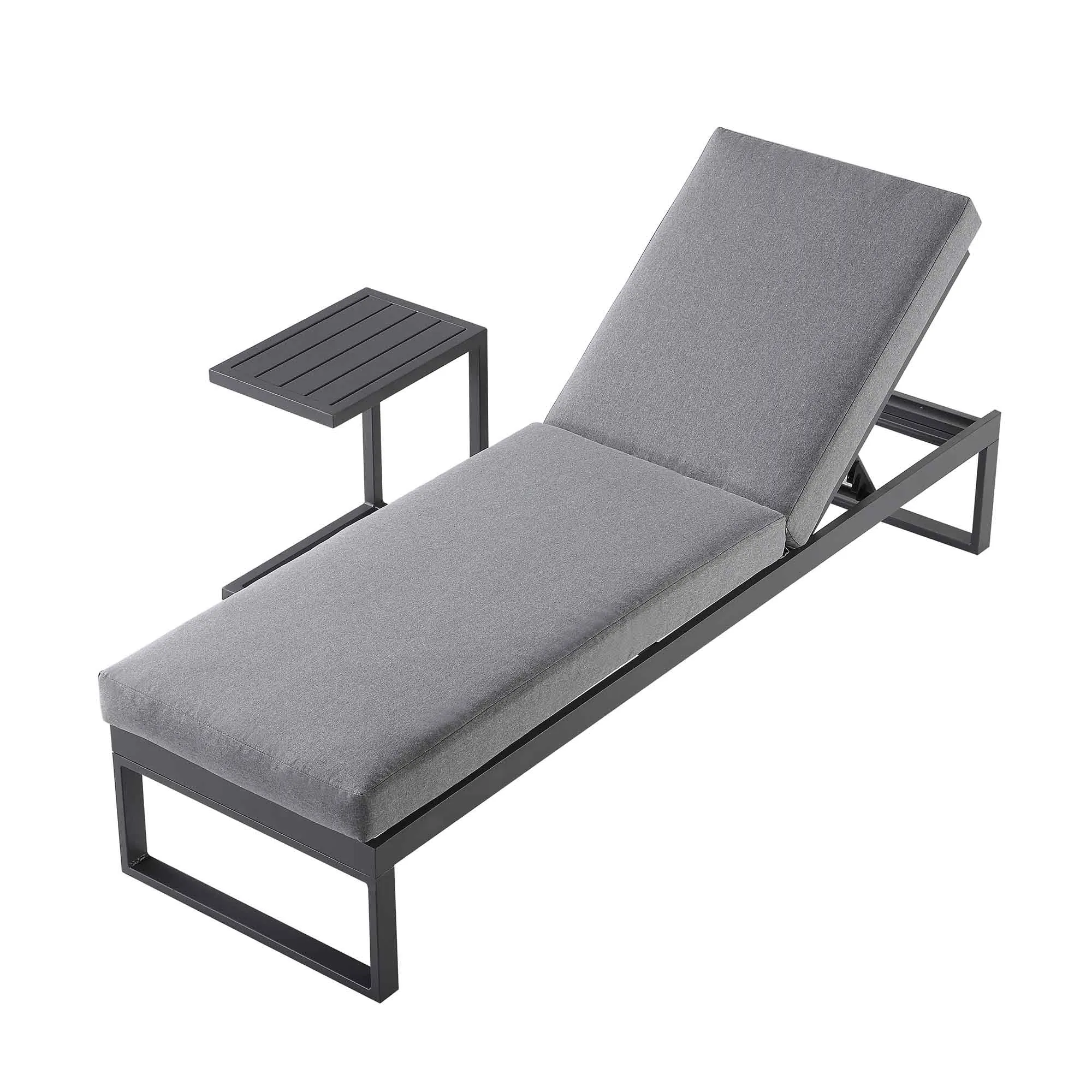 Albany Aluminium Sun Lounger, Grey