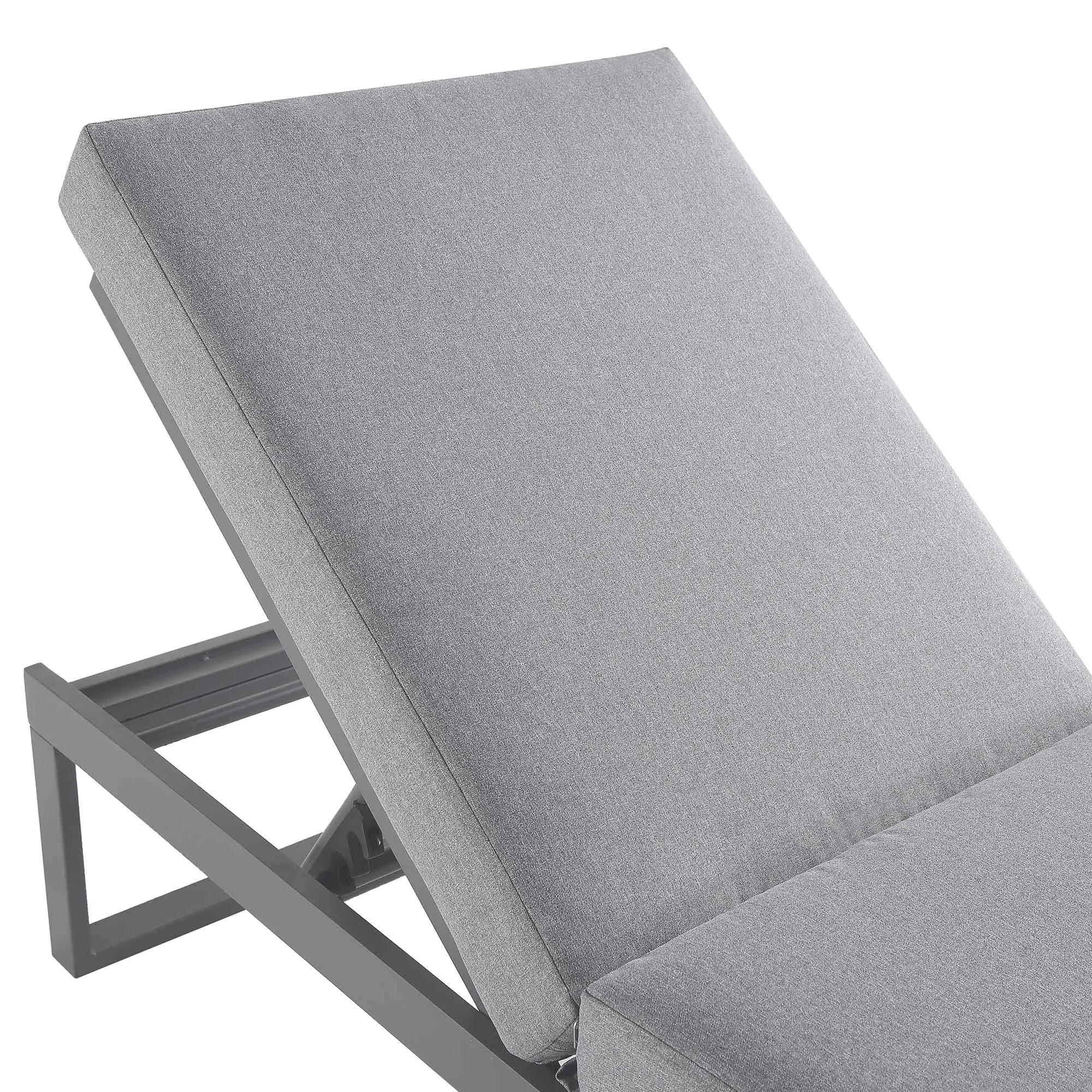 Albany Aluminium Sun Lounger, Grey