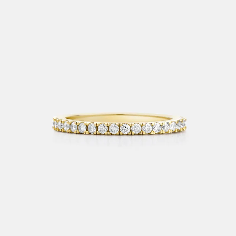 Alison Moissanite Gold Vermeil Eternity Ring