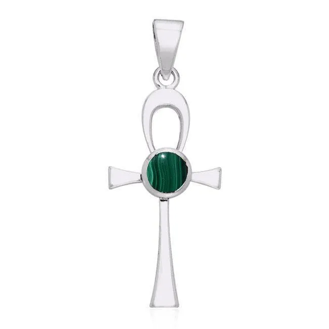 Ankh Silver Gemstone Pendant TPD1718