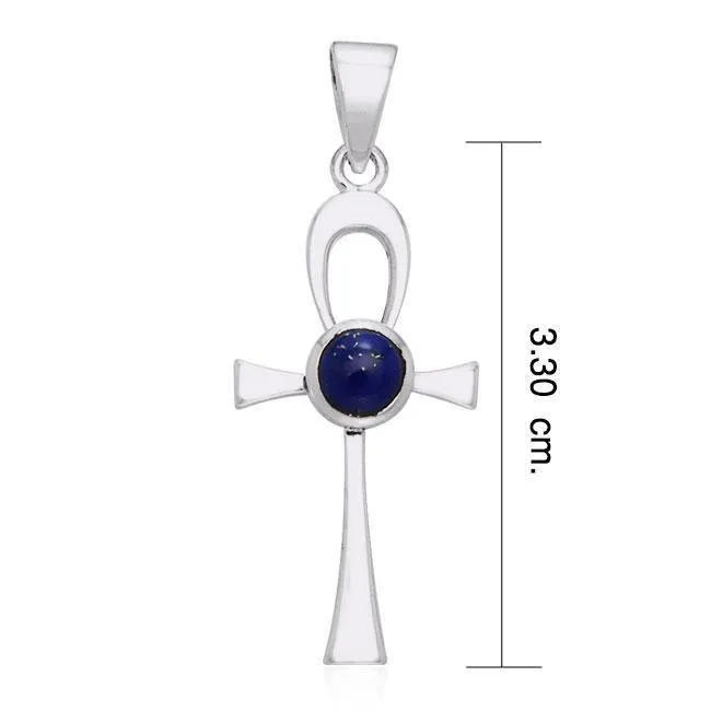 Ankh Silver Gemstone Pendant TPD1718