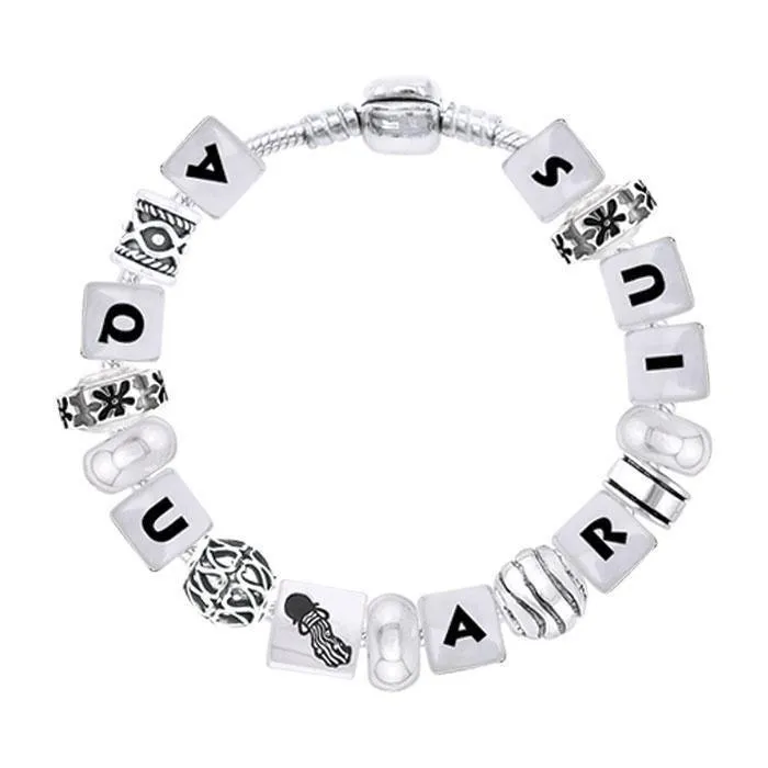 Aquarius Astrology Bead Bracelet TBL329