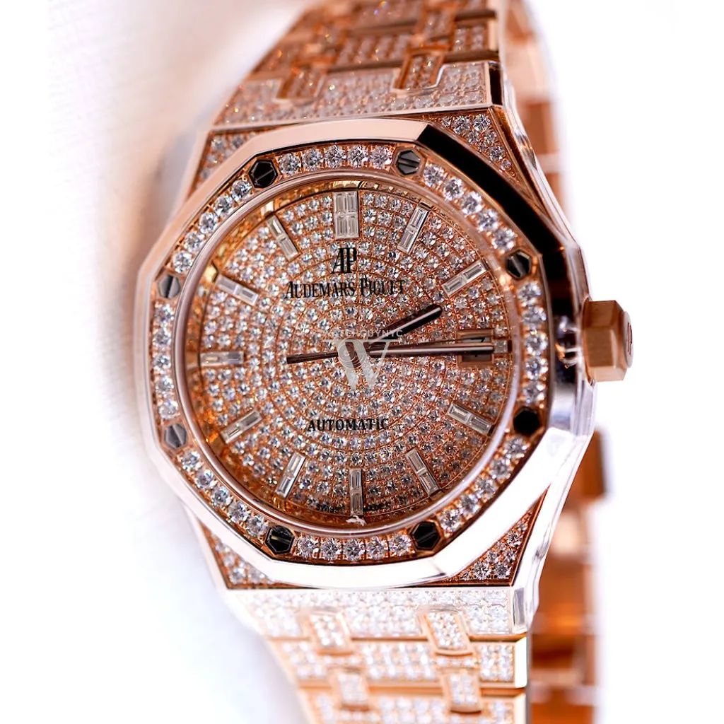 Audemars Piguet Royal Oak Silver Dial Automatic Ladies Watch 15452OR.ZZ.1258OR.02