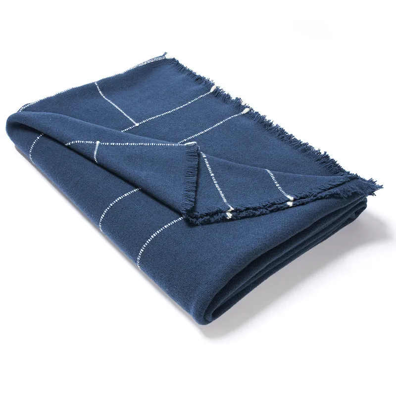 Avenida in Indigo Bedcover & Throw