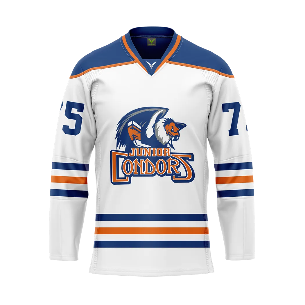 Bakersfield White Sublimated With Twill Authentic Jersey