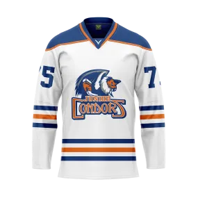 Bakersfield White Sublimated With Twill Authentic Jersey