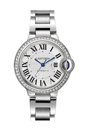 Cartier Ballon Bleu 33MM Diamond Bezel W4BB0016