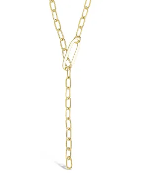 Chain Link Lariat Necklace