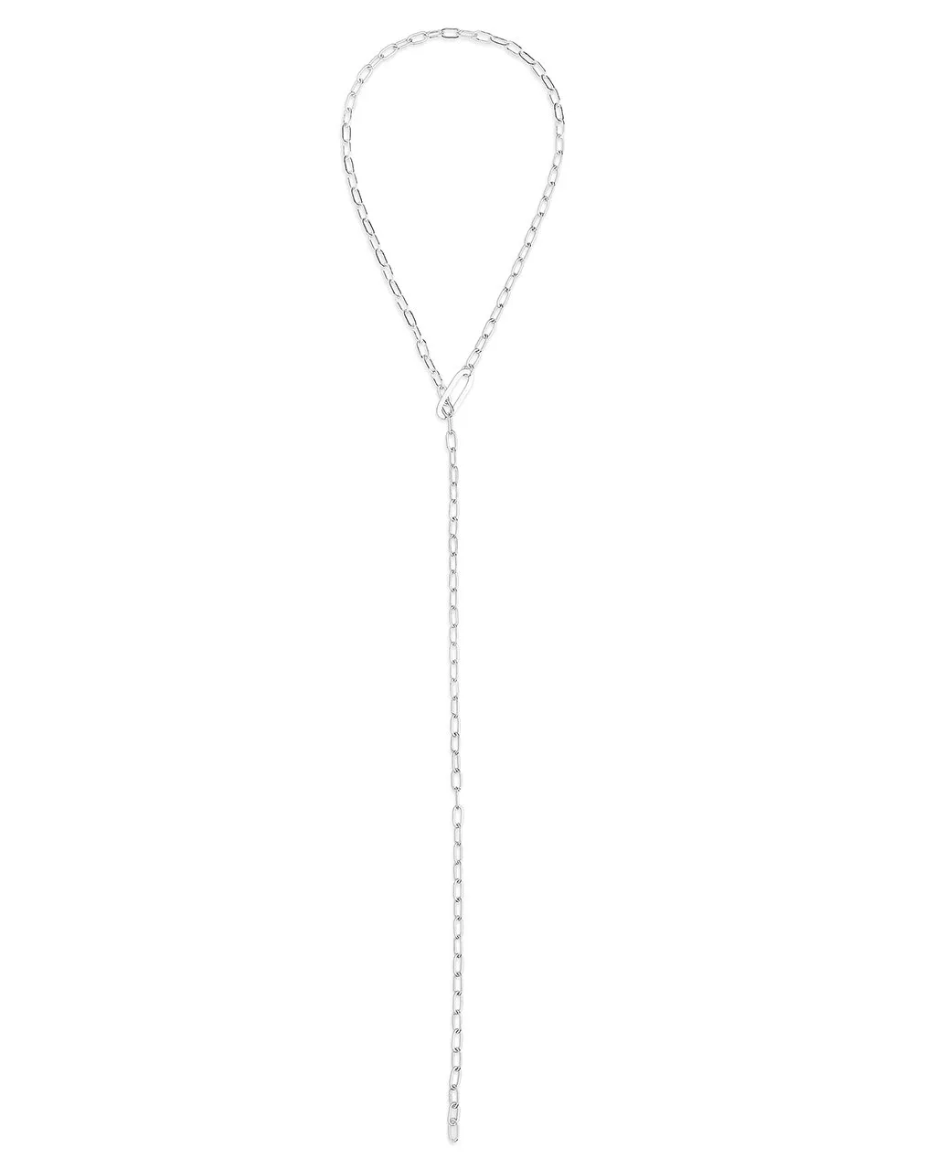 Chain Link Lariat Necklace