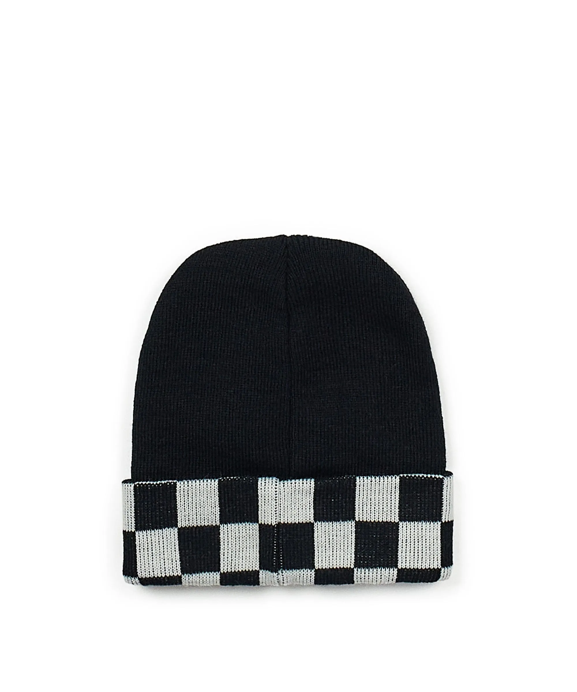 Checkerboard Beanie - Black