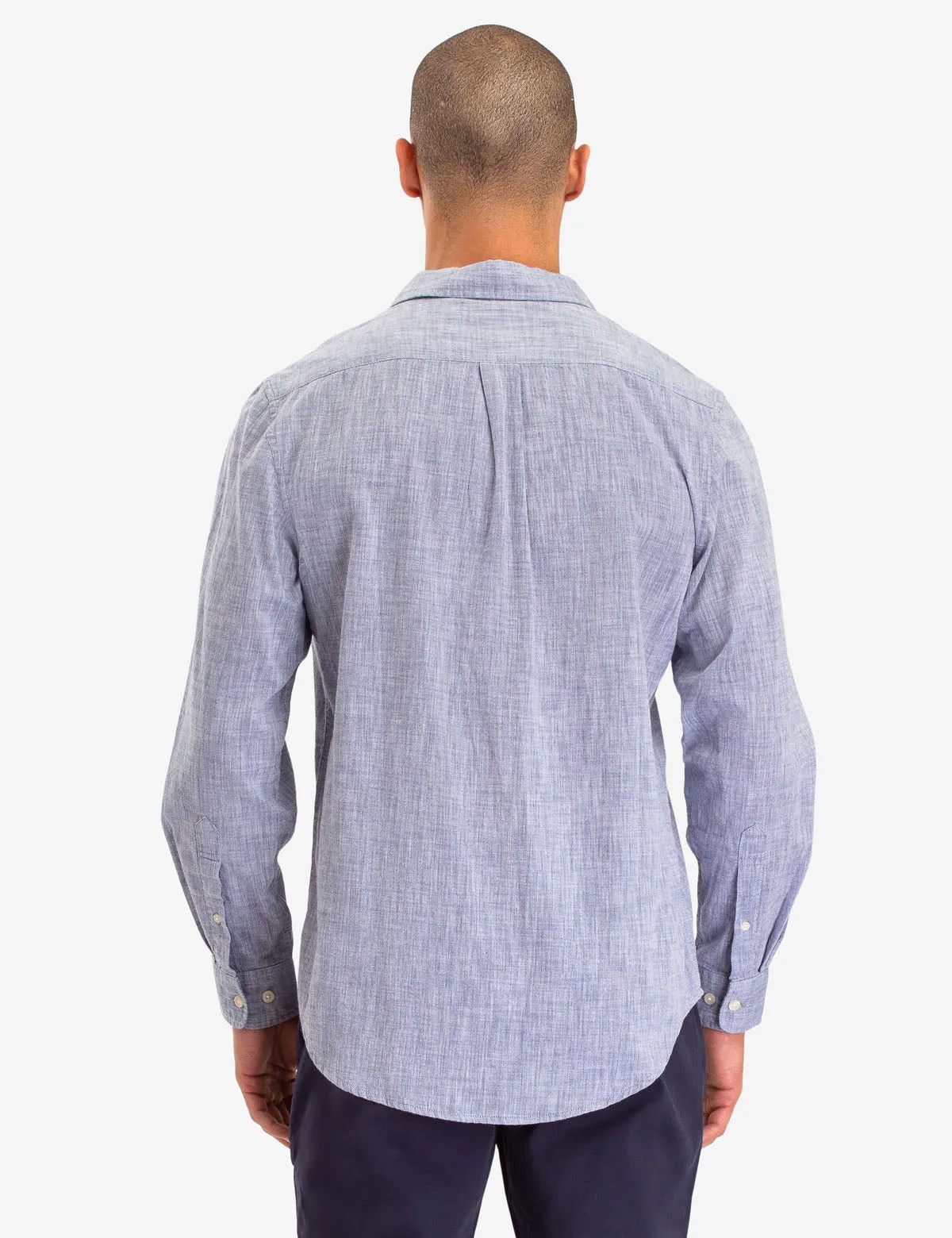 CHEST STRIPE LONG SLEEVE SHIRT