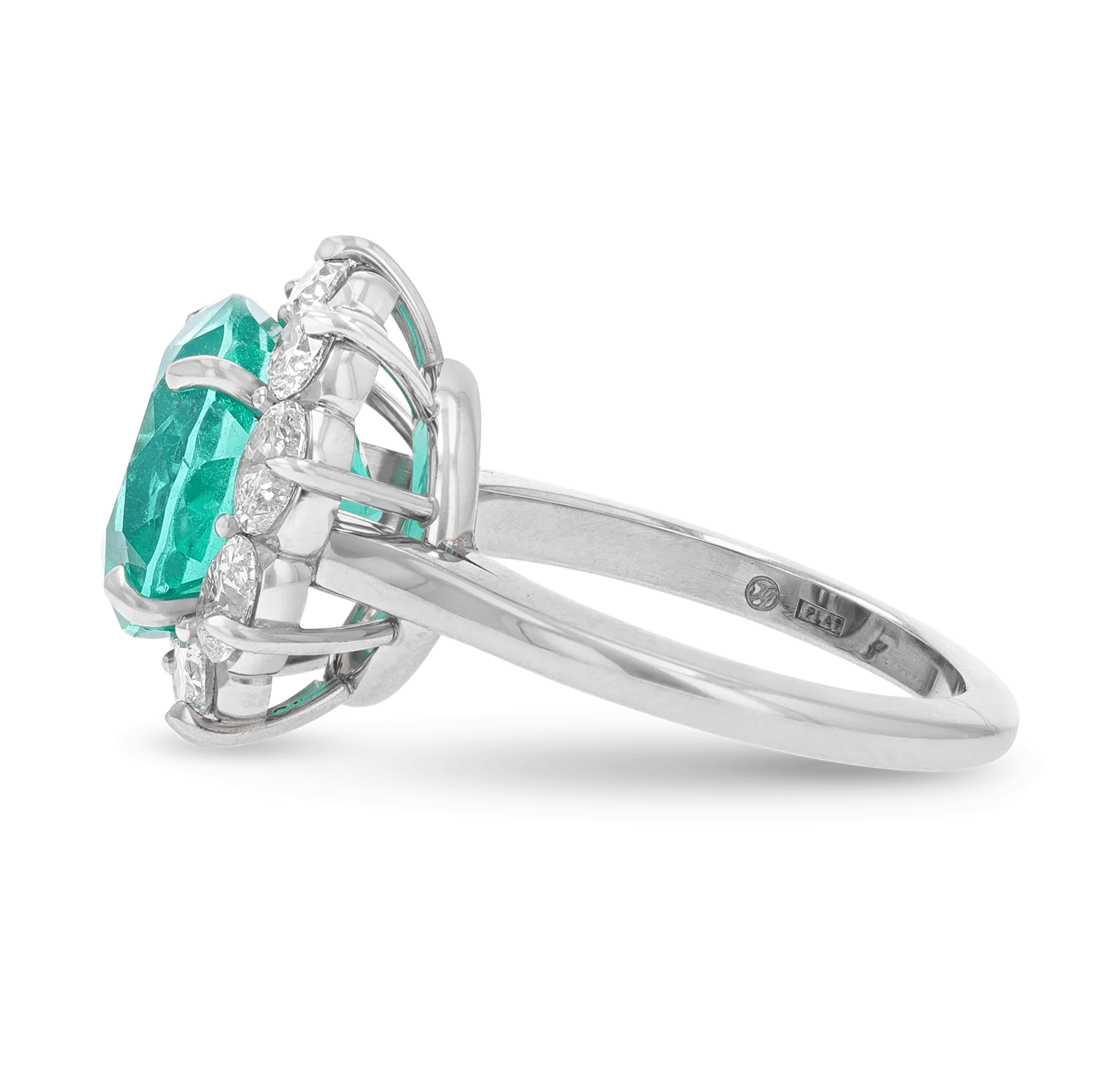 Colombian Emerald and Diamond Ring, 5.21 Carats