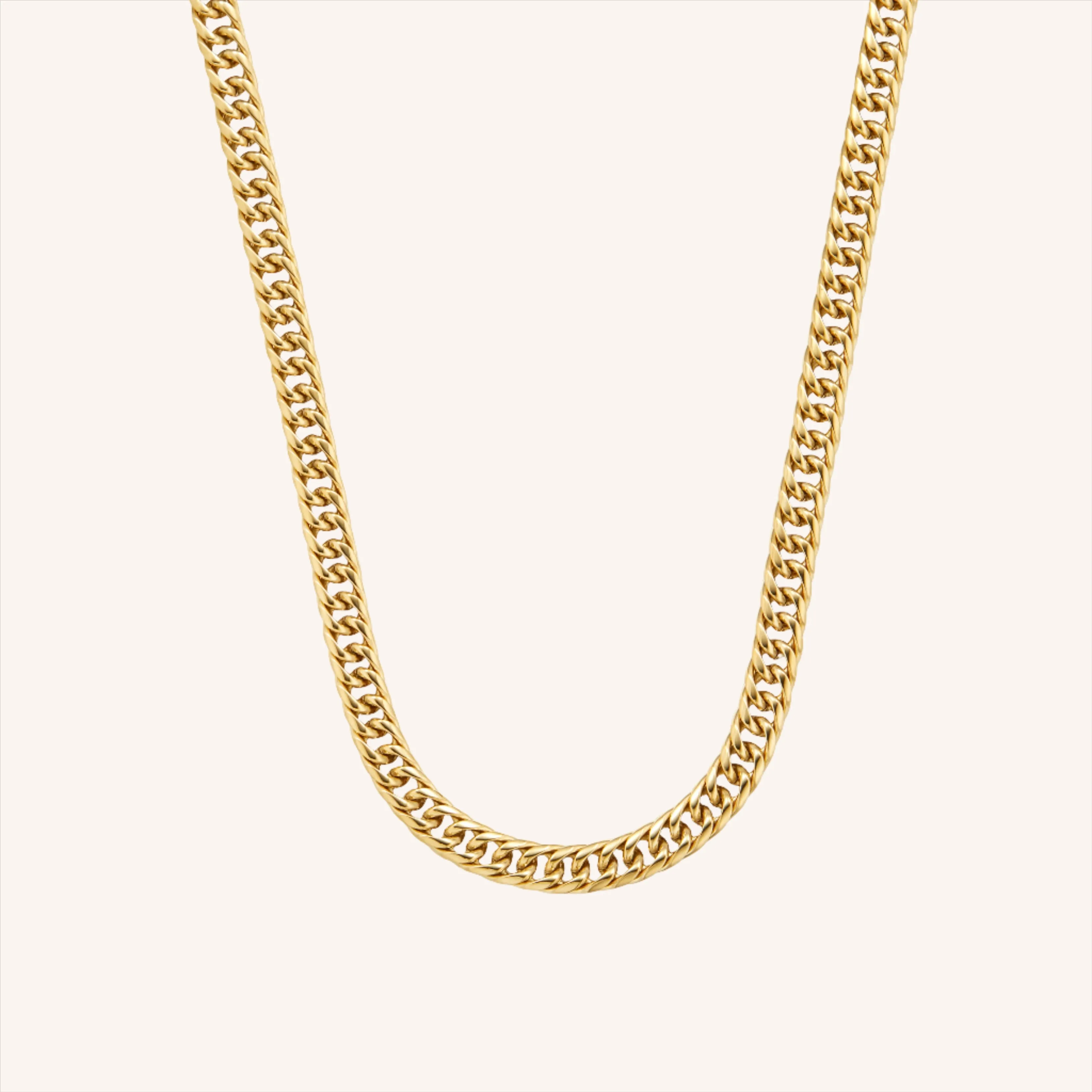 Cuban Chopin Chain Necklace - 22"