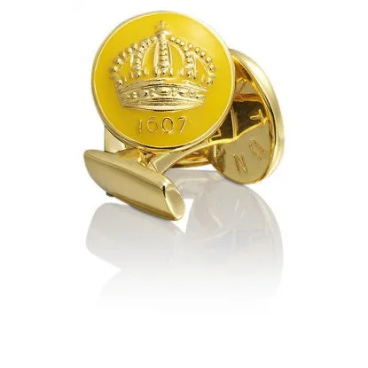 Cufflinks | The Skultuna Crown Gold | Swedish Yellow