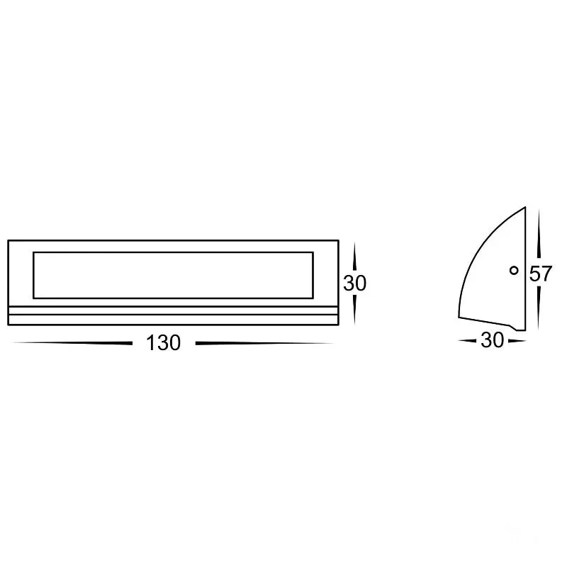 Curved Exterior Wall Light | Assorted Finishes | TRIColour