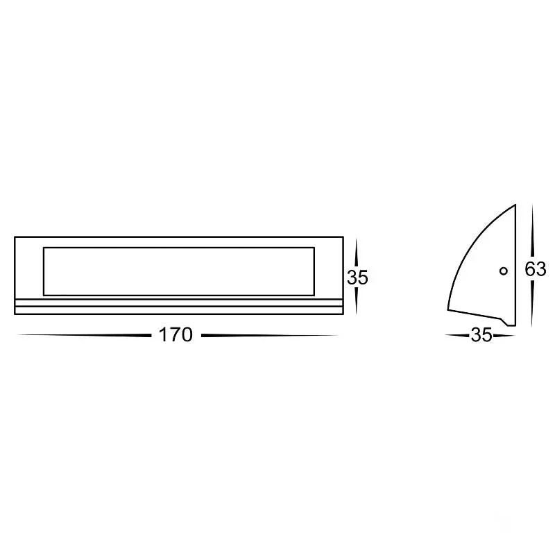 Curved Exterior Wall Light | Assorted Finishes | TRIColour