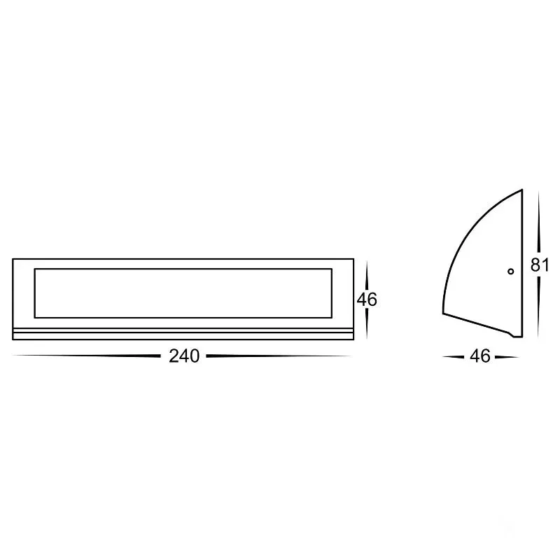 Curved Exterior Wall Light | Assorted Finishes | TRIColour