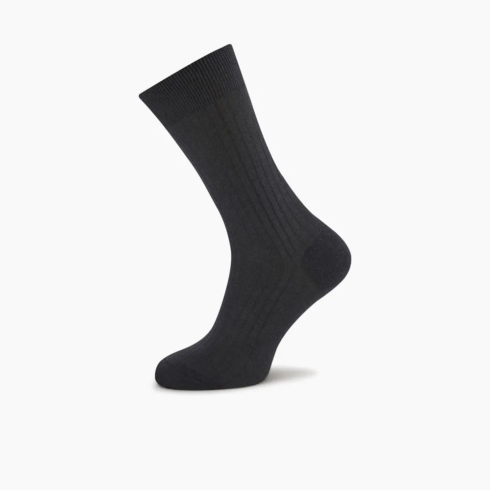 Dark Grey Short Cotton Socks