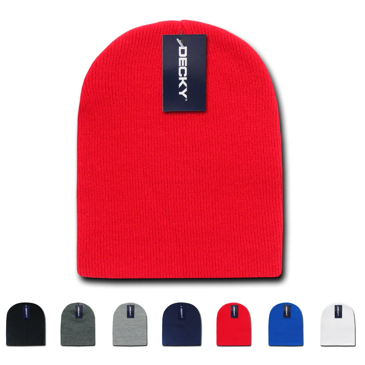 Decky 187 - Acrylic Short Beanie, Knit Cap - CASE Pricing