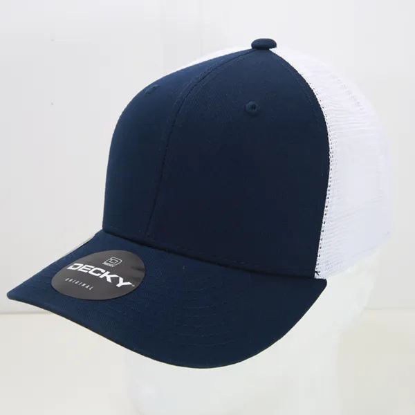 Decky 4006 - 6-Panel Mid Pro Trucker Cap - Classic Trucker Hat, Snapback