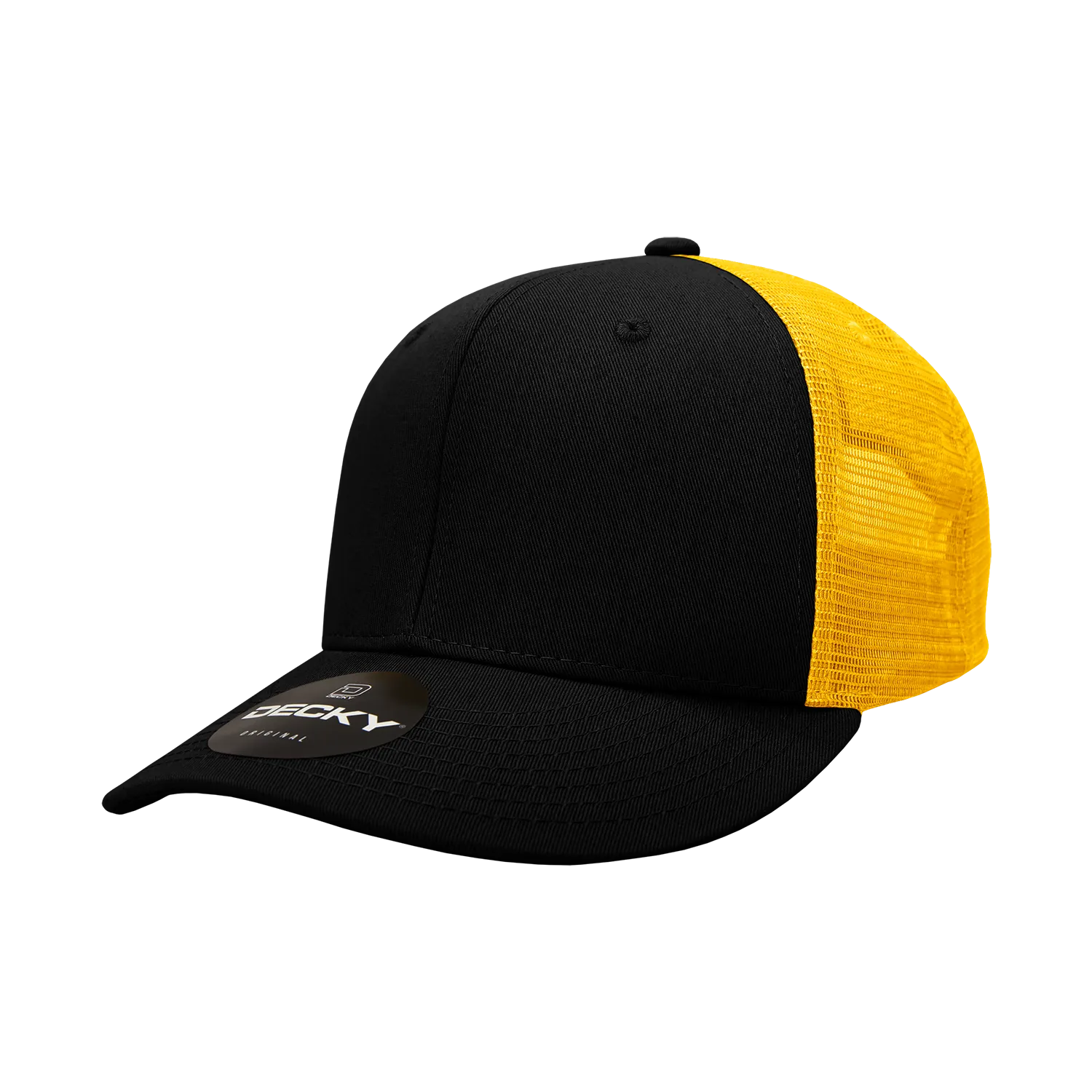 Decky 4006 - 6-Panel Mid Pro Trucker Cap - Classic Trucker Hat, Snapback