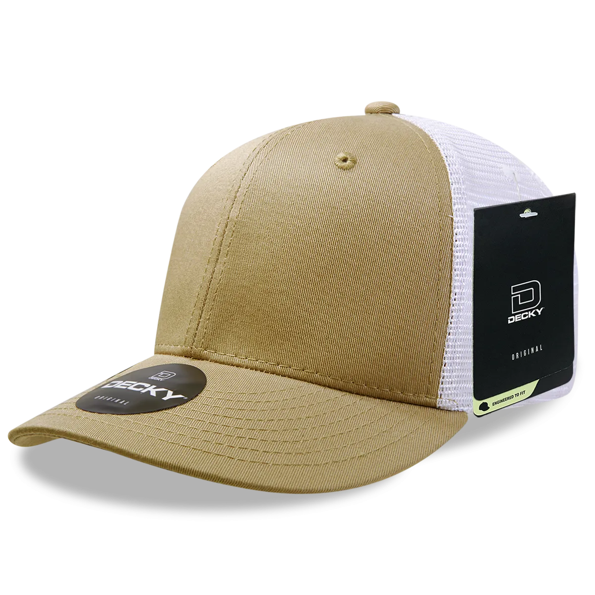 Decky 4006 - 6-Panel Mid Pro Trucker Cap - Classic Trucker Hat, Snapback