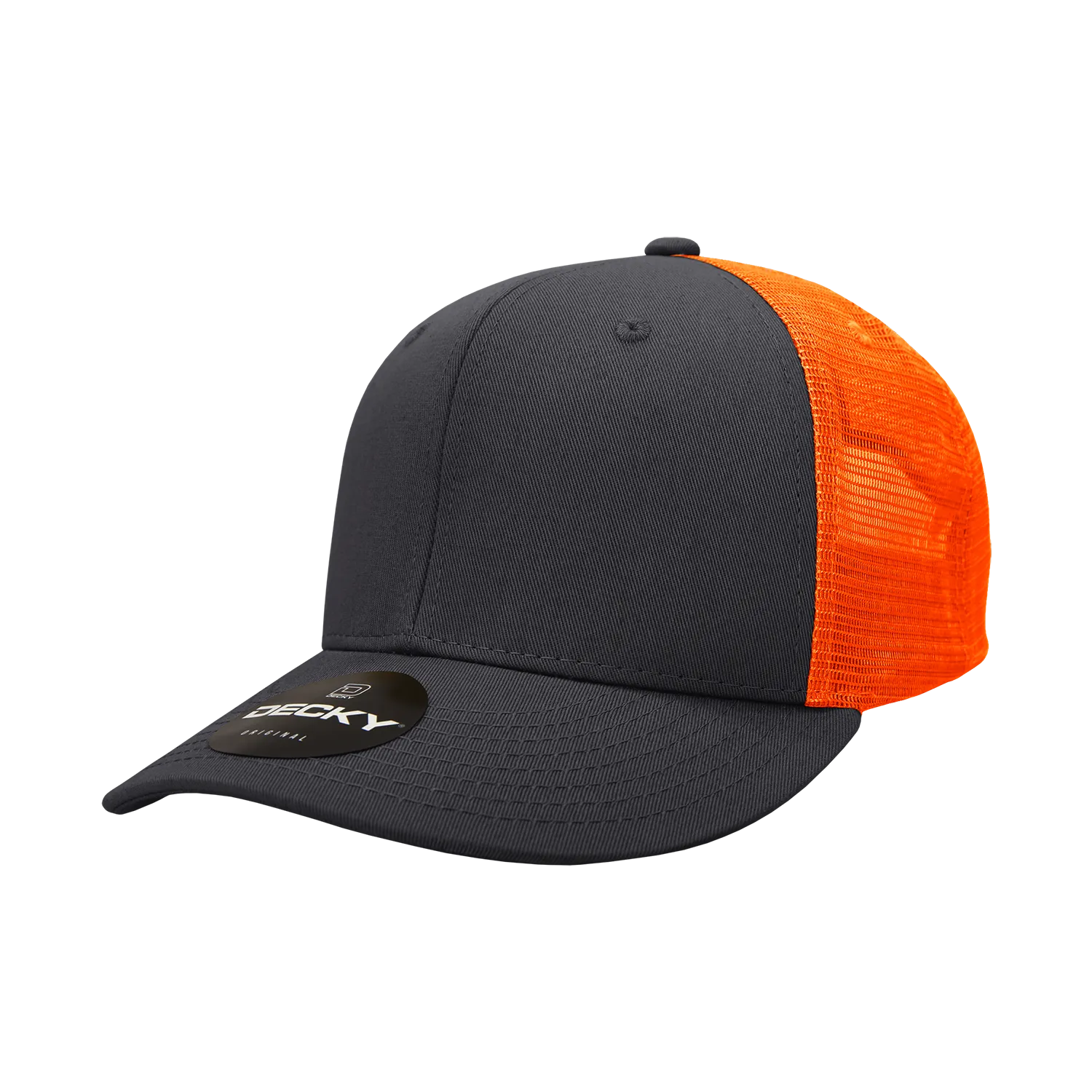 Decky 4006 - 6-Panel Mid Pro Trucker Cap - Classic Trucker Hat, Snapback