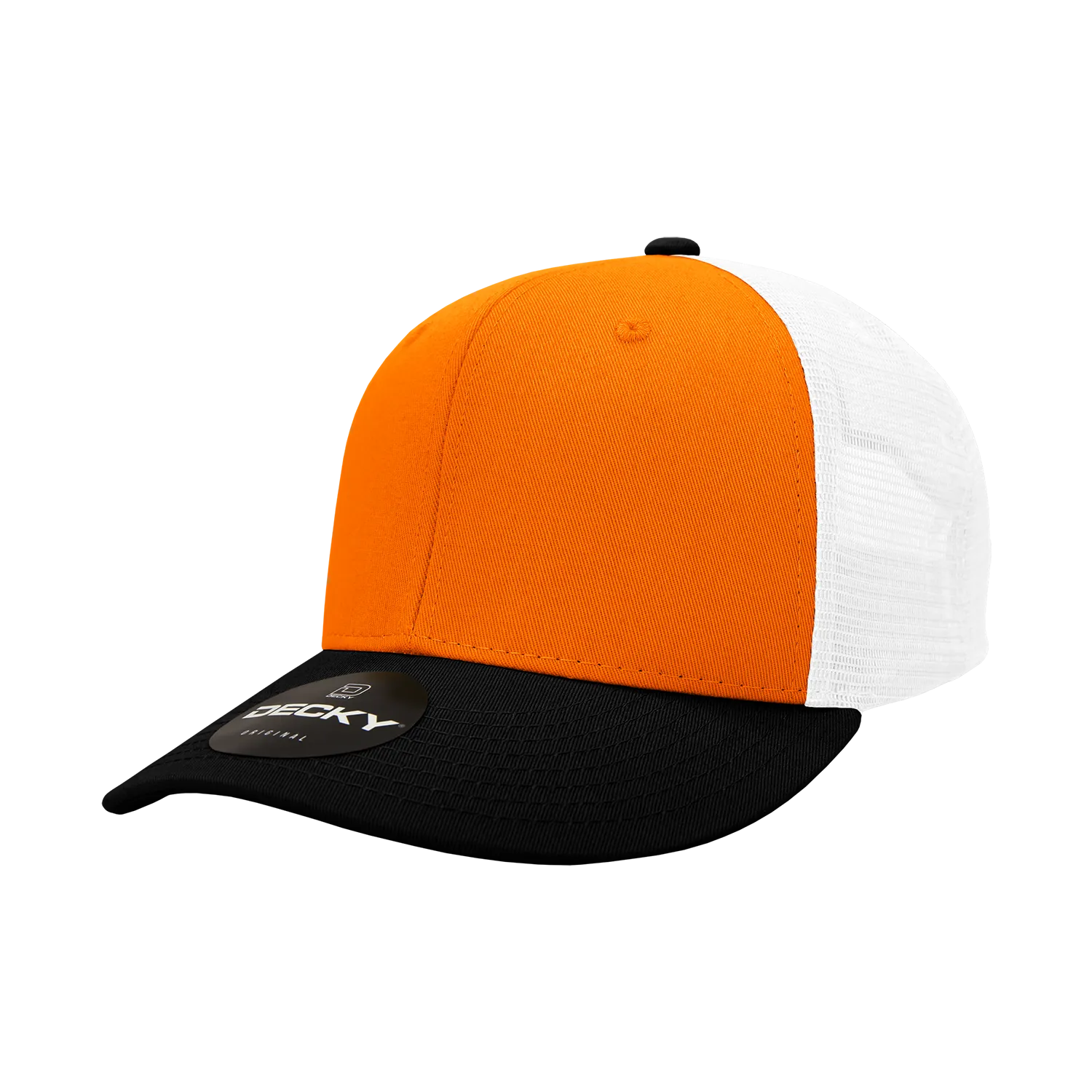 Decky 4006 - 6-Panel Mid Pro Trucker Cap - Classic Trucker Hat, Snapback