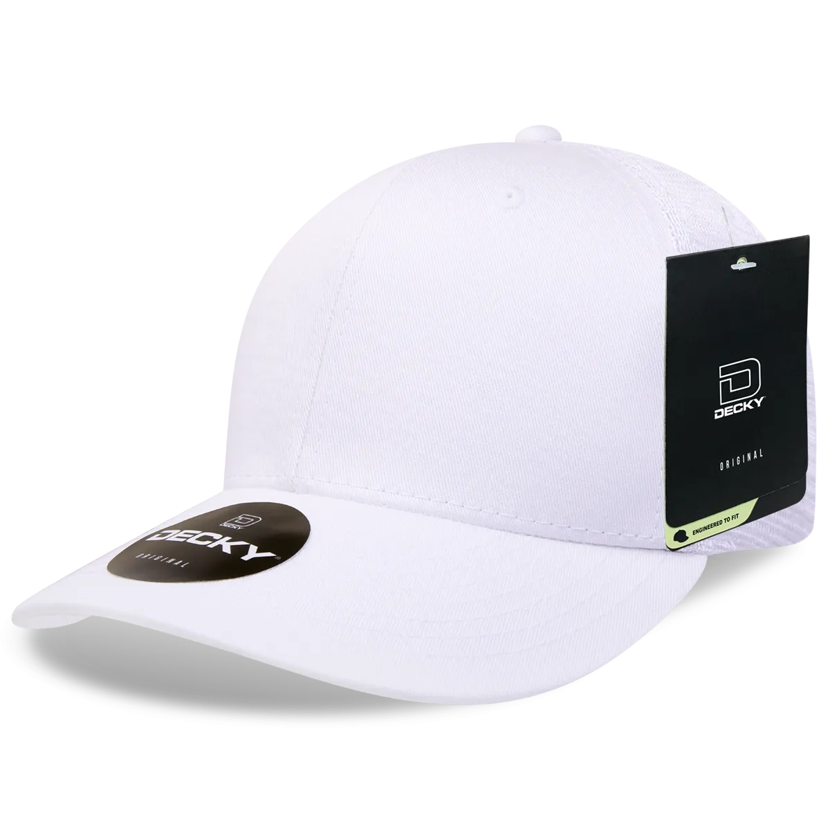 Decky 4006 - 6-Panel Mid Pro Trucker Cap - Classic Trucker Hat, Snapback