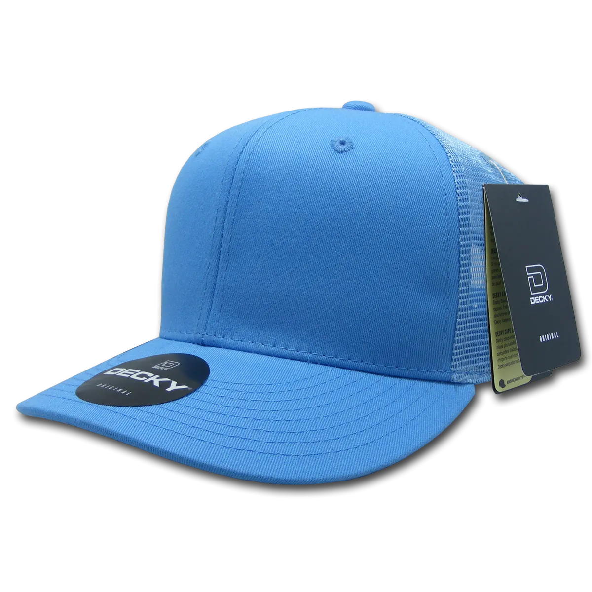 Decky 4006 - 6-Panel Mid Pro Trucker Cap - Classic Trucker Hat, Snapback