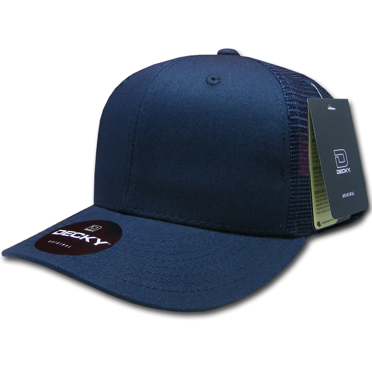 Decky 4006 - 6-Panel Mid Pro Trucker Cap - Classic Trucker Hat, Snapback