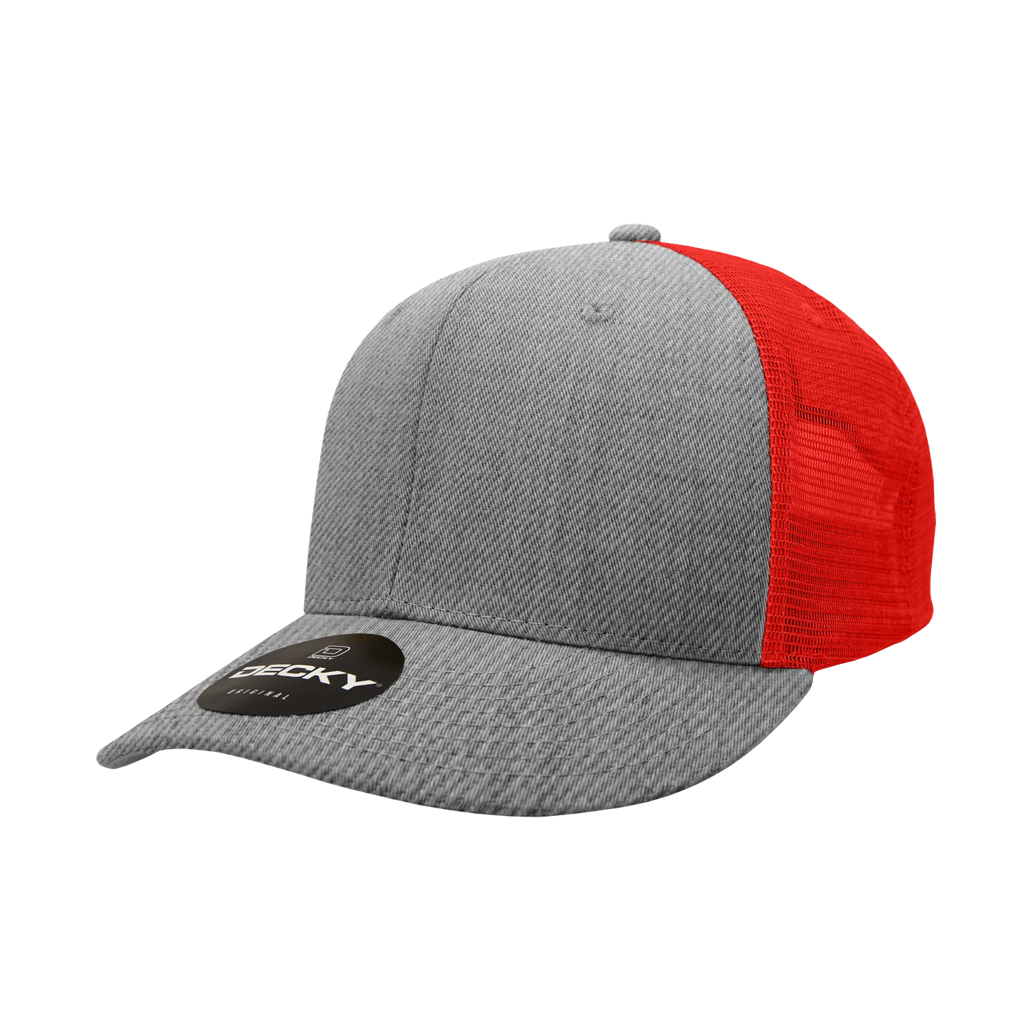 Decky 4006 - 6-Panel Mid Pro Trucker Cap - Classic Trucker Hat, Snapback