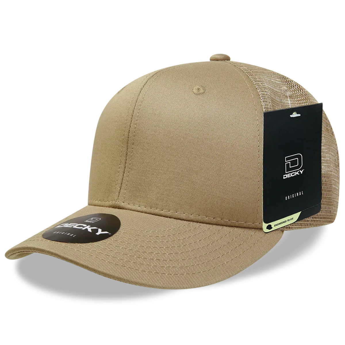 Decky 4006 - 6-Panel Mid Pro Trucker Cap - Classic Trucker Hat, Snapback