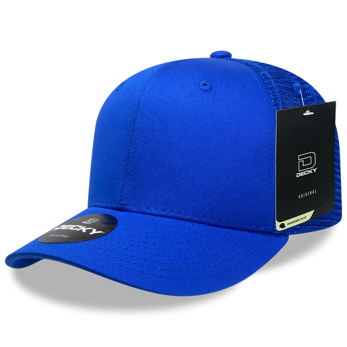 Decky 4006 - 6-Panel Mid Pro Trucker Cap - Classic Trucker Hat, Snapback