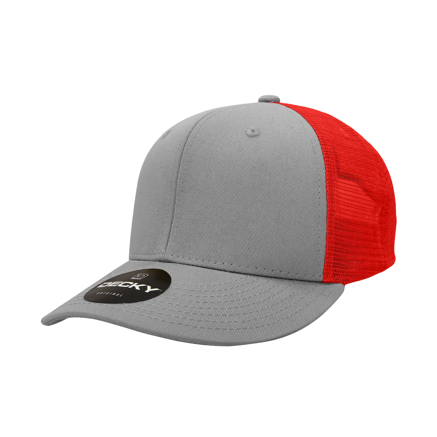 Decky 4006 - 6-Panel Mid Pro Trucker Cap - Classic Trucker Hat, Snapback