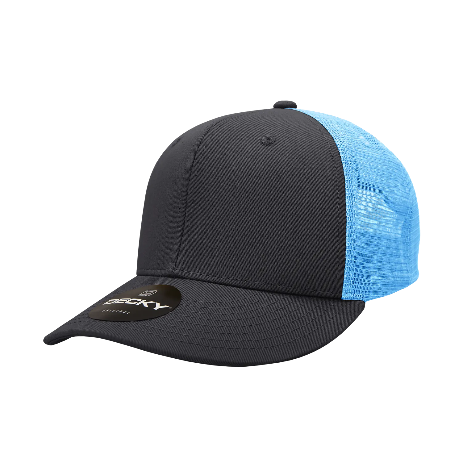 Decky 4006 - 6-Panel Mid Pro Trucker Cap - Classic Trucker Hat, Snapback