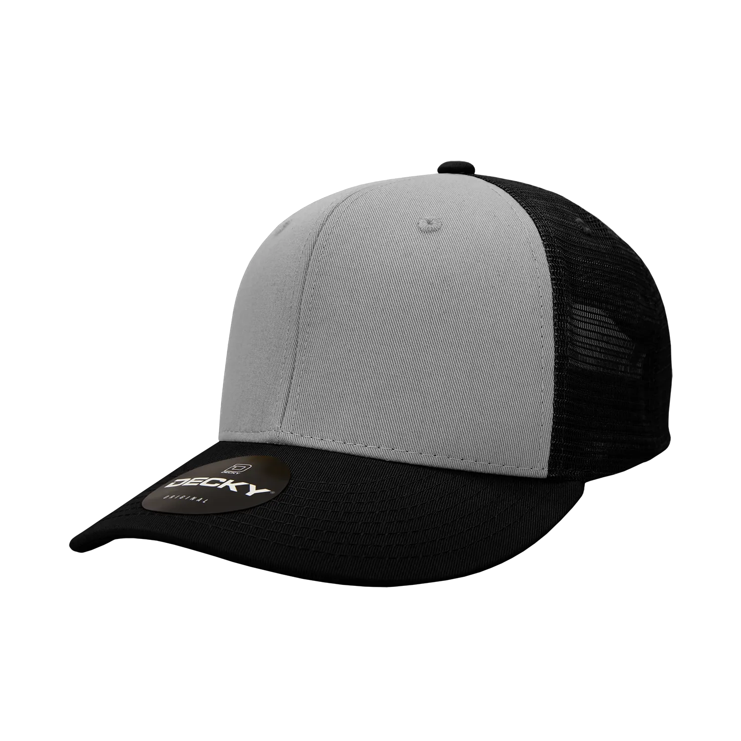 Decky 4006 - 6-Panel Mid Pro Trucker Cap - Classic Trucker Hat, Snapback